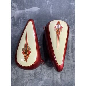 Harley-Davidson Softail Heritage Gas Tank Sierra Red Right & Left OEM Vintage
